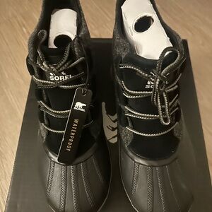Sorel Black and Gray Waterproof Boots